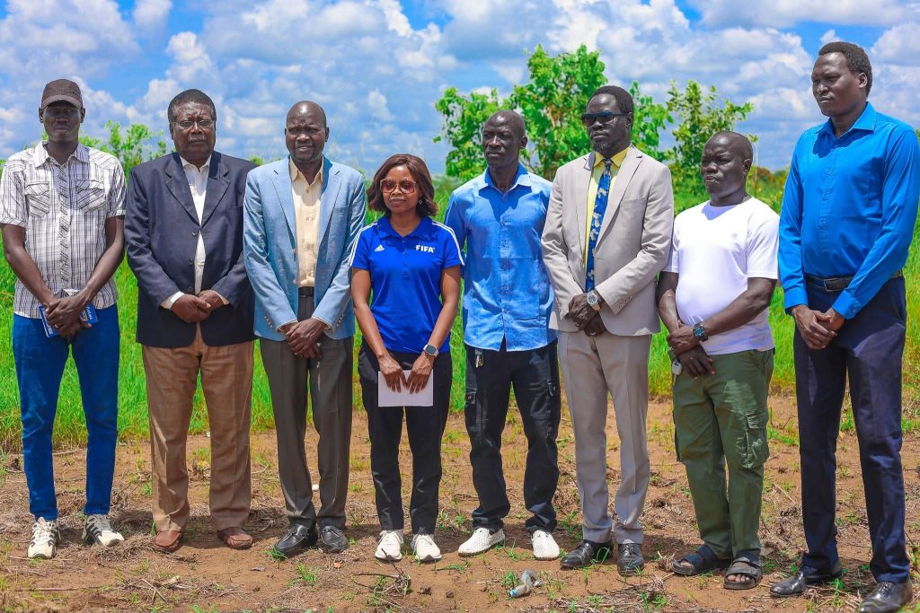 South Sudan Football Federation President Inspects Site for New Technical Centre in Nesitu.